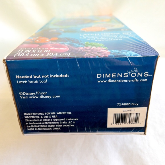 Disney Pixar Finding Dory Latch Hook Rug Kit Crafts Kids Project. TOOL INCLUDED! - Picture 12 of 14